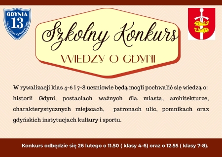 Szkolny Konkurs Wiedzy o Gdyni
