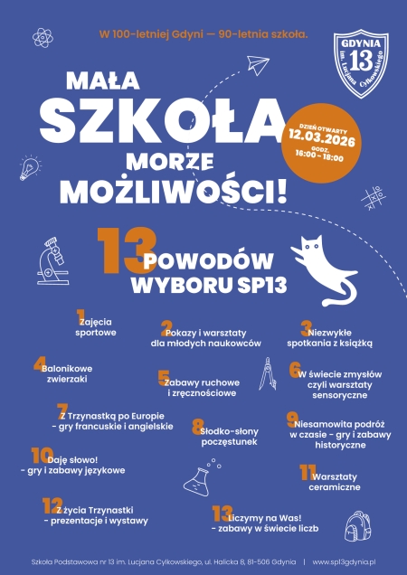 Zapraszamy na Dzień Otwarty Szkoły! 