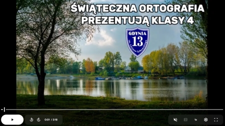 Świąteczna ortografia w klasach czwartych