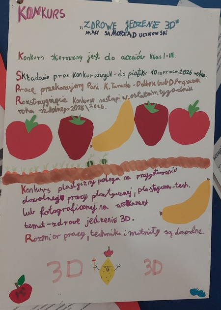 Uwaga! Uwaga! Mały Samorząd Uczniowski ogłasza konkurs!