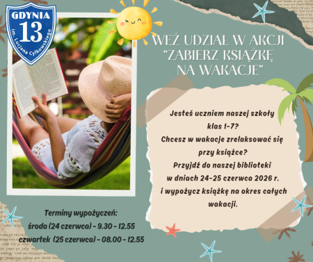 ''Zabierz książkę na wakacje''