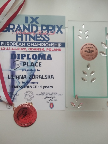 Gratulujemy Lilianie Żuralskiej zdobycia III miejsca w IX Grand Prix Fitness